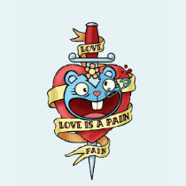 O amor é uma dor camisetas