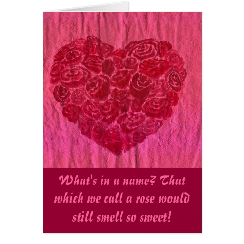 Love is a Rose card