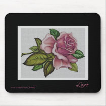 Love is a Rose mousepads by jereeb Love is a Rose mousepads