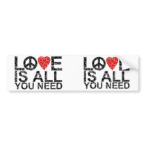Love is All Bumper Stickers