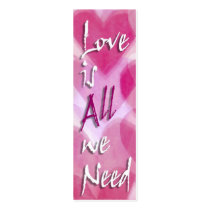 Love is All We Need Mini Cards - Gift Tags business cards