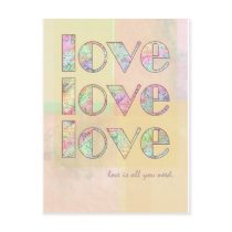 Love is all you need postcards