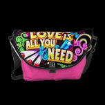 Love is all you need Rickshaw Messenger Bag messenger bags