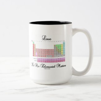 Love Is An Elemental Matter (Periodic Table) Coffee Mug
