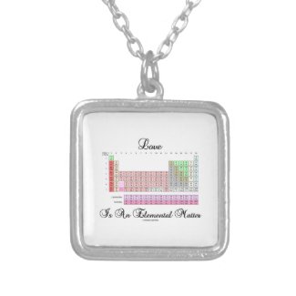 Love Is An Elemental Matter (Periodic Table) Pendant