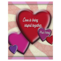 Love is being stupid together letterhead by doodlematz Love is being stupid together letterhead