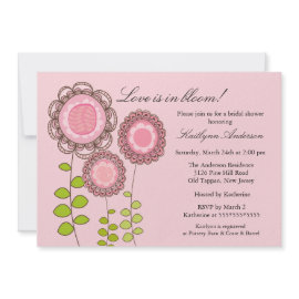 Love is Blooming Bridal Shower Invitation invitation