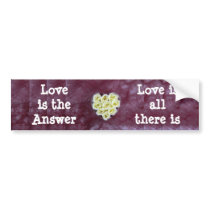 Love is bumper sticker