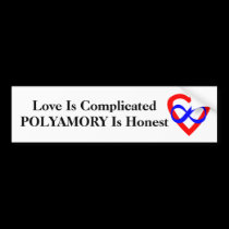 Love is Complicated bumper stickers