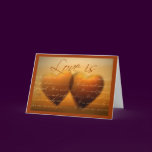Love is ... elegant heart card