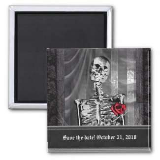 Love Is Eternal Gothic Save the Date zazzle_magnet
