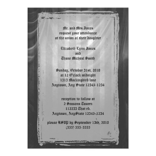 Love Is Eternal Gothic Wedding Invites