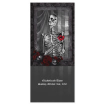Love Is Eternal Gothic Wedding Menu Rack Card