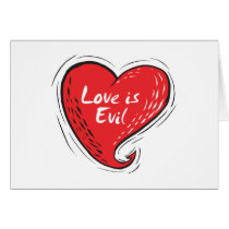 love is evil cards by doonidesigns love is evil cards