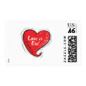 love is evil postage