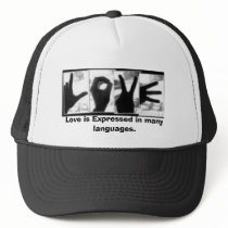 Love is Expressed in many languages. hats