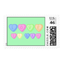 Love is Gay postage stamps