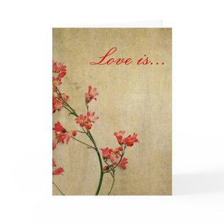 Love is Greeting Card card