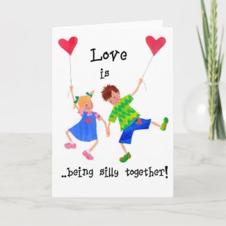 'Love is...' Greeting Card card