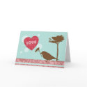 Love Is In The Air Bird Greeting Card