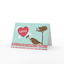 Love Is In The Air Bird Greeting Card by Yoshika Love Is In The Air Bird Greeting Card