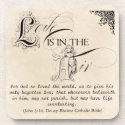 Love Is In The Air Custom Cork Coaster