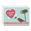 Love Is In The Air Design Flat Thank You Card invitation