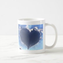 Love is in the Air: Heart Shaped Cloud: Wedding Mug