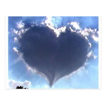 Love is in the Air: Heart Shaped Cloud: Wedding Post Cards