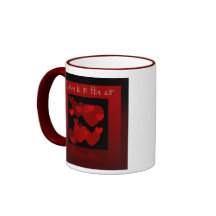 Love is in the Air Hearts Coffee Mugs