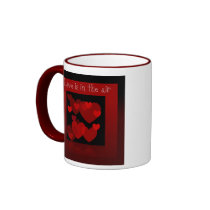 Love is in the Air Hearts mugs