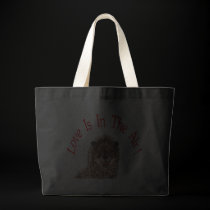 "Love Is In The Air" Jumbo Tote bags