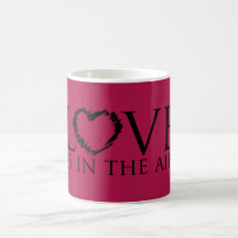 Love is in the air - Red Coffee Mugs