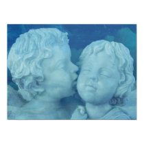 Love is in the Air, Vintage Stone Angels Kissing posters