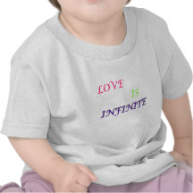 Love is infinite-color text shirts
