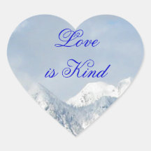 Love is Kind Heart Sticker