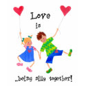 'Love is...' Ladies' T-shirt by helikettle 'Love is...' Ladies' T-shirt