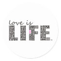 Love is Life sticker
