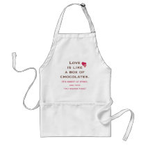 Love is Like a Box of Chocolates Aprons