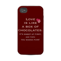 Love is Like a Box of Chocolates Iphone 4 Tough Cases