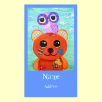 Love Is Like A Handmade Teddy Bear business cards