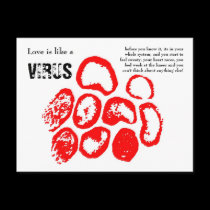 Love is like a VIRUS, postcards by celtxian Love is like a VIRUS, postcards