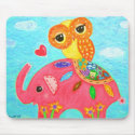 Love Is Like An Elephant mousepads