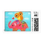 Love Is Like An Elephant Postage Stamps
