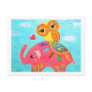 Love Is Like An Elephant Postcard