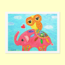 Love Is Like An Elephant postcards