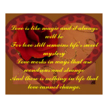 Love Is Like Magic Poster posters