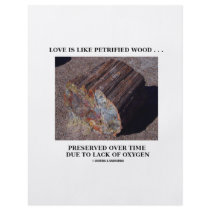 Love Is Like Petrified Wood ...Preserved Over Time Personalized Flyer