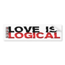 Love Is Logical Bumper Stickers