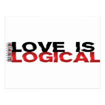 Love Is Logical Postcard